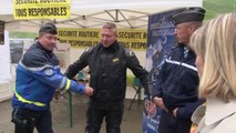 Alpes-de-Haute-Provence: relais motard sécurité routière franco-italien au col de Larche