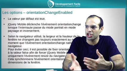 Les options principales du framework jQuery Mobile