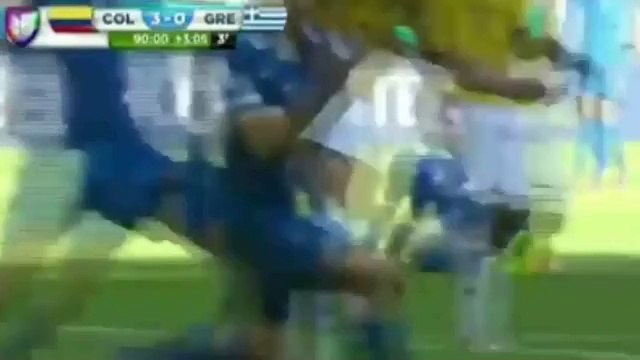 GOLAZO DE JAMES RODRÍGUEZ COLOMBIA 3X0 GRECIA COPA MUNDO