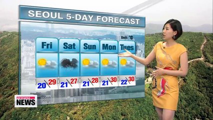 Muggy day in store, rain expected some regions down south