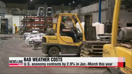 U.S. economy contracts by 2.9p in Jan.-March this year