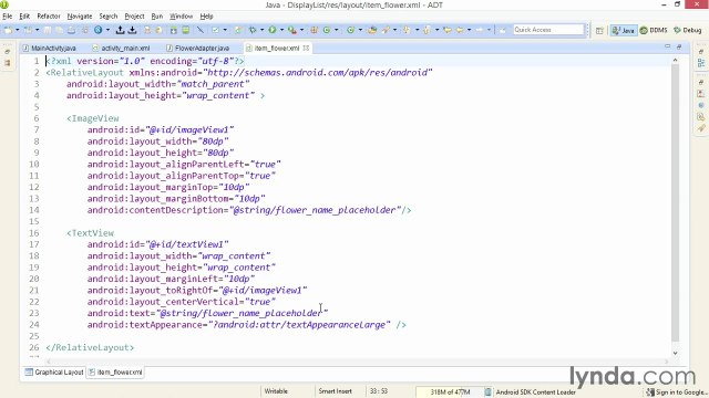 Connecting Android Apps to RESTful Web Services -displaylist