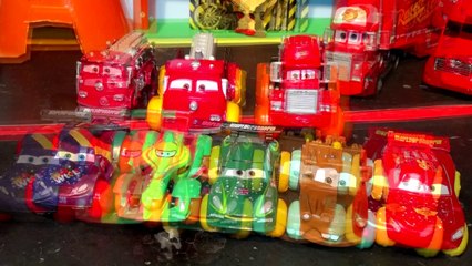 Pixar Cars Hydro Wheels with Cars from Cars and Cars2,  featuring Red, and Lightning McQueen and Mat