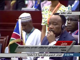 شاهد||  رئيس غينيا:  يجب الإستثمار فى التنمية الزراعية لزيادة معدلات النمو