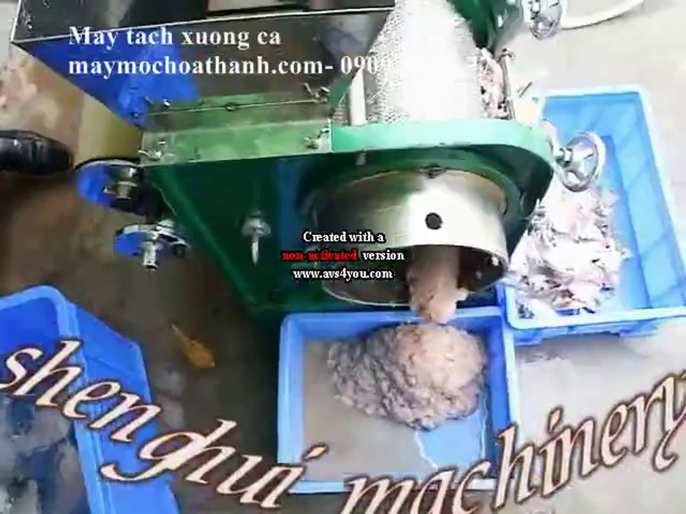 may tach xuong ca CR200, may tach da ca, may loc xuong ca, may ep tach thit ca