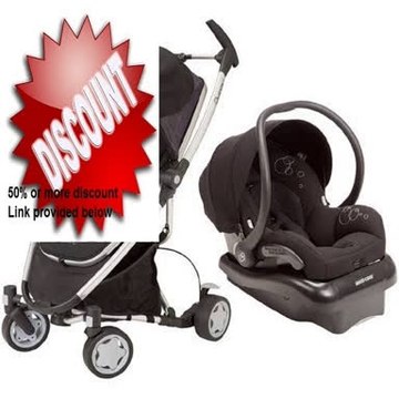 Clearance Quinny Zapp Xtra Stroller + Maxi-Cosi Mico Air Protect Infant Car Seat - Rocking Black/Black Review