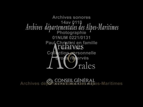 Témoignage partie 3- Paul Christiny, habitant du quartier de Rocheville au Cannet – Corpus ‘’Récit de vie’’