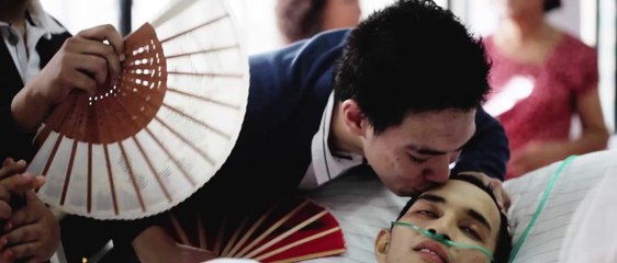 Ölümüne 10 saat kala sevgilisiyle evlendi