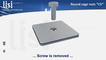 Round cage nuts CV