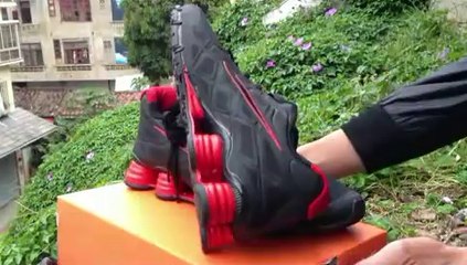 Nike Shox R4 Torch Black Red Silver
