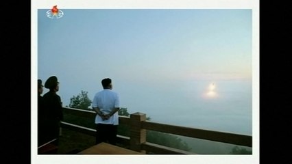Kim Jong Un watches rocket firing drills