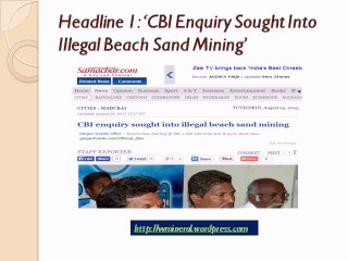 The Truth Behind The News Stories About Illegal Beach Mining In Tamil Nadu