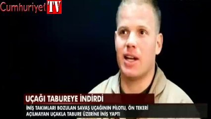 Uçuş takımları açılmayınca pilot uçağı tabureye indirdi