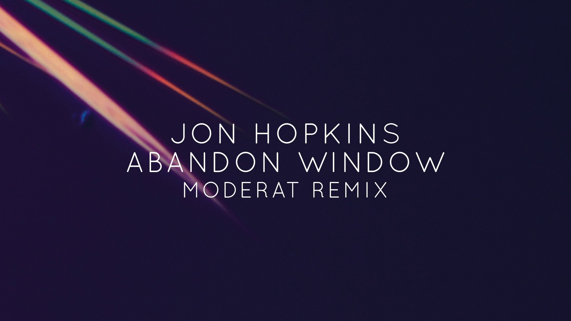 Jon Hopkins - Abandon Window (Moderat Remix) [Official Audio] - video  Dailymotion