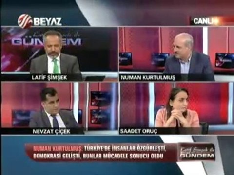 Ak Parti ve Cumhurbaşkanlığı Seçimi - Ak Parti Gen.Başk.Yrd Numan KURTULMUŞ, Gazeteciler Saadet Oruç, Nevzat Çiçek