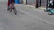 Talented but violent Kid Punches Boy While Ghost Riding Bike! Amazing BMX trick