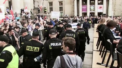 Golgota picnic Plac Defilad, Warszawa. Nie obeszło się bez incydentów