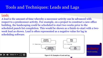 Download Video: PMP® Exam Prep Online, PMP Tutorial 24 | Planning Process Group | PM Processes | Sequence Activities | Precedence Diagramming Method (PDM) | Leads and Lags | Project Schedule Network Diagrams | Dependency Determination