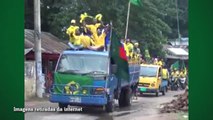 Brasileiros fazem rally na Índia em homenagem à Copa