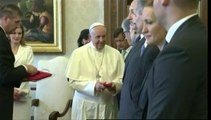 Felipe VI roi d'Espagne et la reine Letizia rencontrent le pape François
