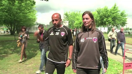 Clermont's woman coach Diacre takes to field