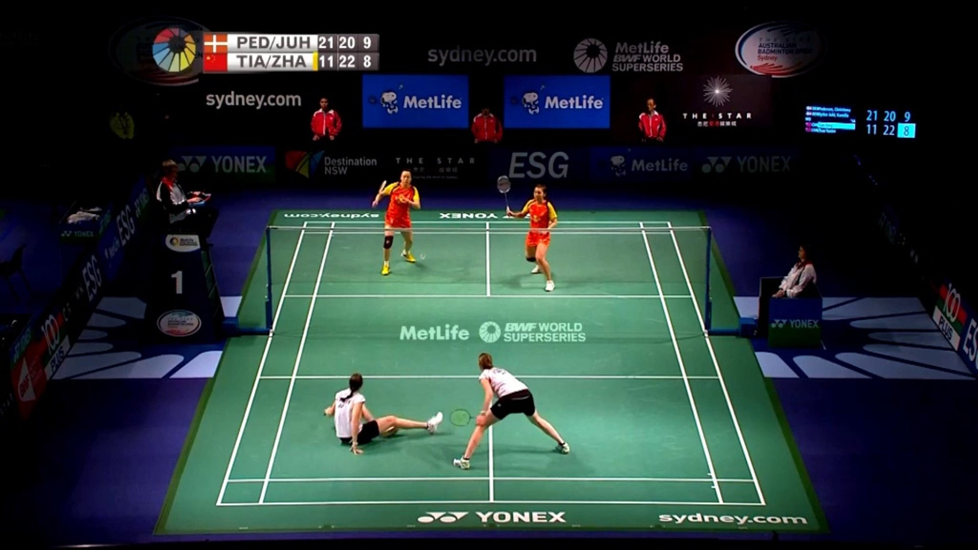 Epic badminton defending