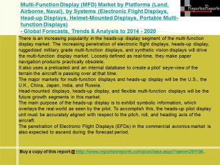 Multi-Function Display Market (MFD) 2014 - 2020