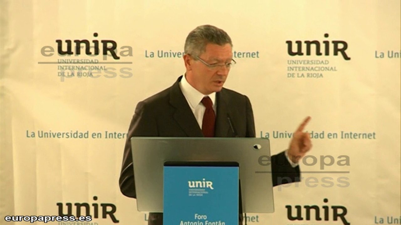 Gallardón: "La discapacidad jamás será causa legal de aborto"