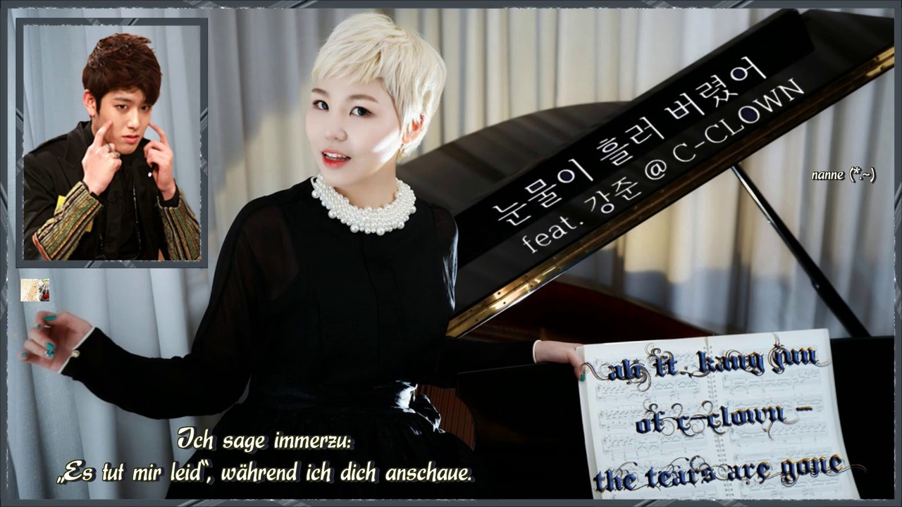 Ali ft. Kang Jun of C-Clown - The Tears Are Gone k-pop [german sub]