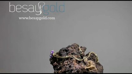 mor uğur böcekli altın bileklik