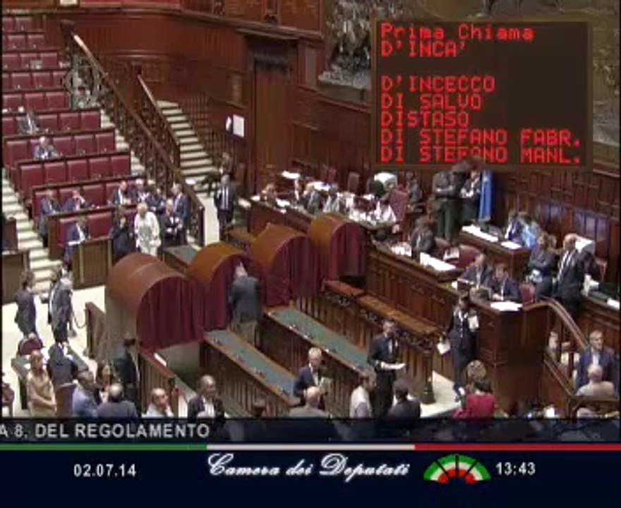 Roma - Camera - 17° Legislatura - 255° seduta (02.07.14)