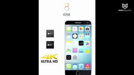 Concept d'un iPhone 6 sous iOS 8 et avec casque Beats By dr.Dre