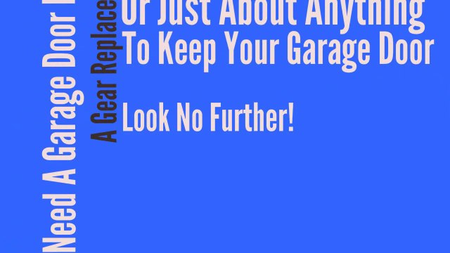 In Need Of Sunderland MD Garage Door Service?