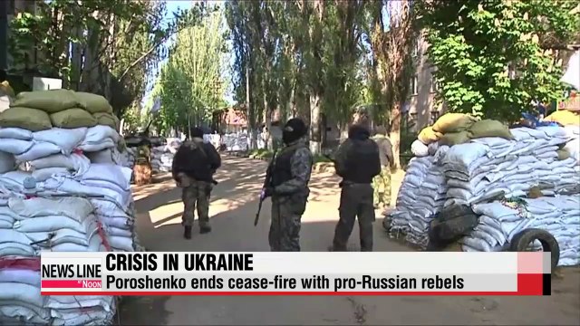Ukraine's Poroshenko ends cease-fire with rebels