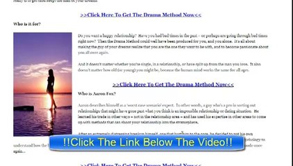 How to make man want you more, Drama Method Review - Is Aaron Fox's Relationship Program Good