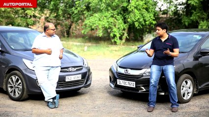Honda City vs Hyundai Verna "Road Test Comparison" - AutoPortal