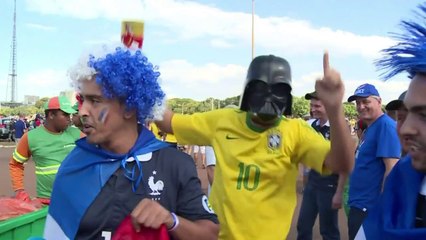 Mondial-2014: les supporteurs français exultent à Brasilia