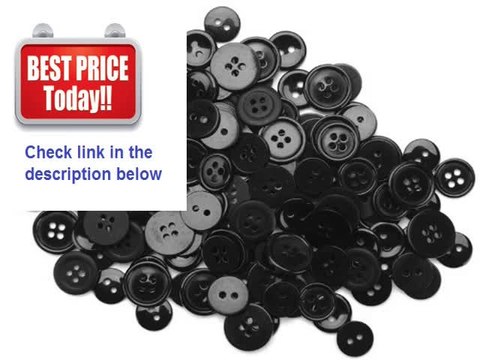 Best Deals Blumenthal Lansing Favorite Findings Basic Buttons Assorted Sizes 130/Pkg Black Review