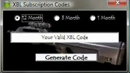 Free Xbox Live Gold Membership Generator v2.3 Updated and Fully Tested