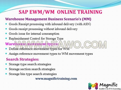 SAP WM courses Online SAP WM Certification & Training in noida with placements