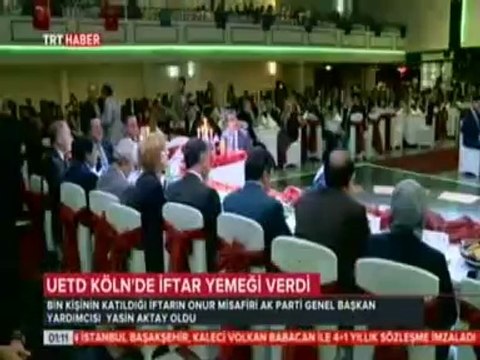 UETD Köln'de İftar Yemeği Verdi. Yemeğin Onur Konuğu Ak Parti Genel Başkan Yrd. Yasin Aktay Oldu