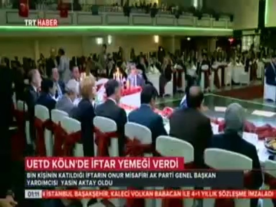 UETD Köln'de İftar Yemeği Verdi. Yemeğin Onur Konuğu Ak Parti Genel Başkan Yrd. Yasin Aktay Oldu
