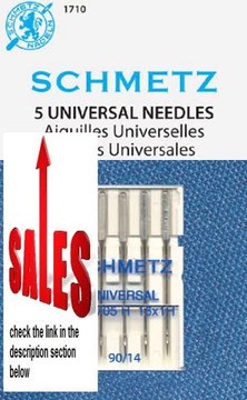 Best Deals SCHMETZ Universal (130/705 H) Household Sewing Machine Needles - Carded - Size 90/14 Review