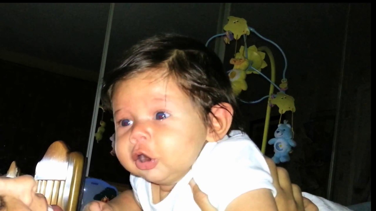Adorably Cute Baby Talking to Mummy