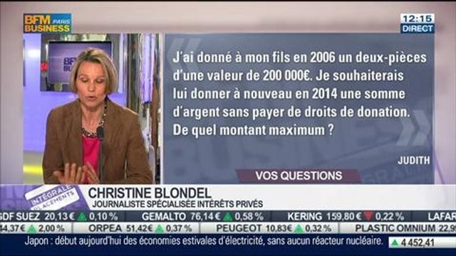 Les réponses de Christine Blondel aux auditeurs, dans Intégrale Placements – 01/07 1/2