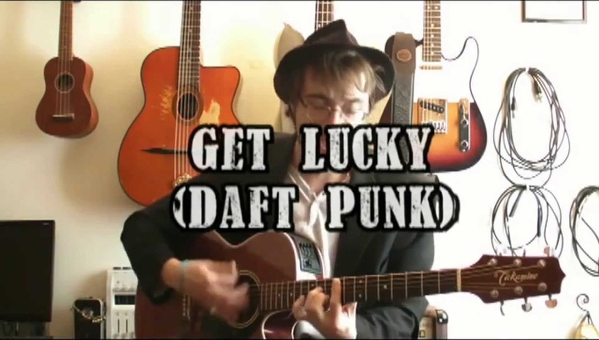 Get Lucky (Daft Punk) - Tuto guitare acoustique - Vidéo Dailymotion