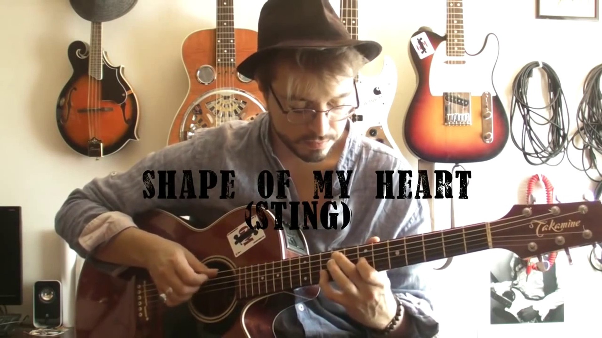 Cours de guitare (1/2) - Shape of my heart (Sting) + TABS - Vidéo  Dailymotion