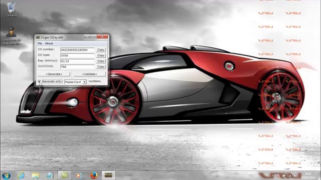 Télécharger Générateur de carte bancaire 2014