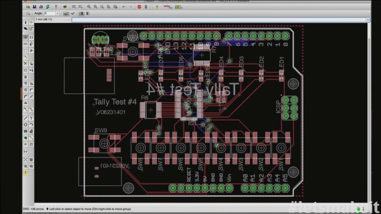 EagleCAD Week 2 - PCB Layout - Let's Make It - Episode 64 - Tech-Zen.tv - Alixa.tv