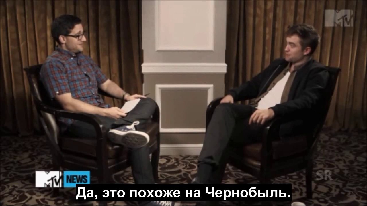 Интервью Роба для MTV с Джошем Горовицем (русские субтитры). "Ровер"